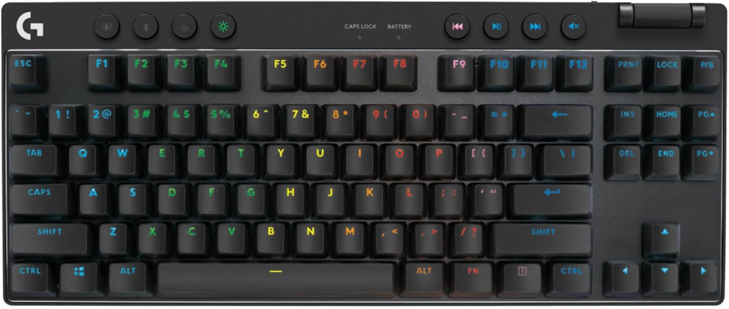 Logitech G PRO X TKL LIGHTSPEED Kablosuz İngilizce Oyuncu Klavyesi Tactile Magenta