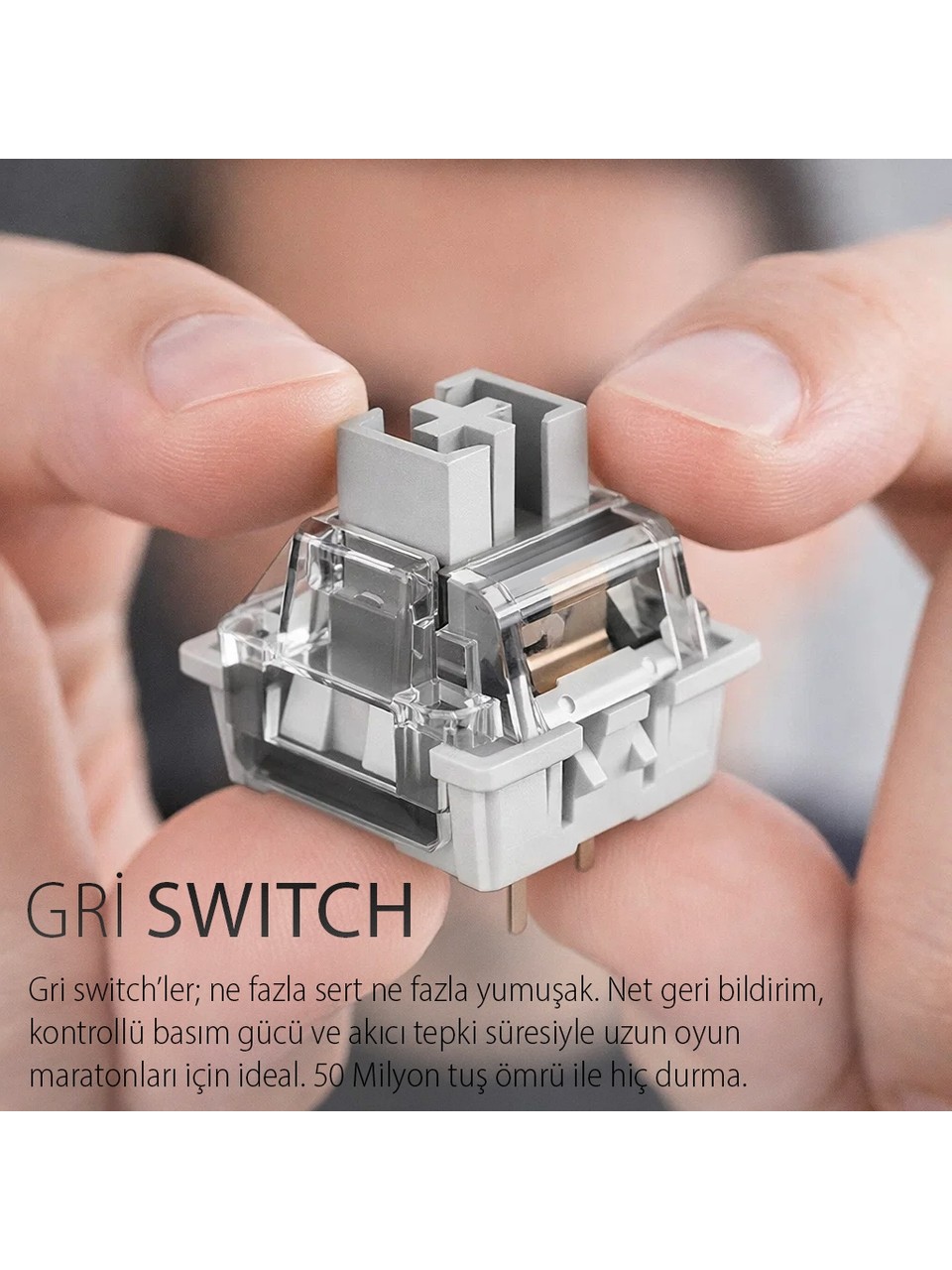 Inca IKG-455 Empousa Gasket Gray Switch RGB Mekanik Gaming Klavye Beyaz - Görsel 4