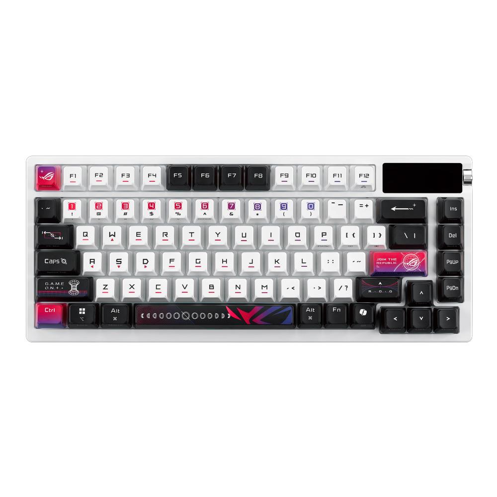 ASUS ROG Azoth X NX Snow PBT TR Switch Kablosuz Gaming Klavye Beyaz